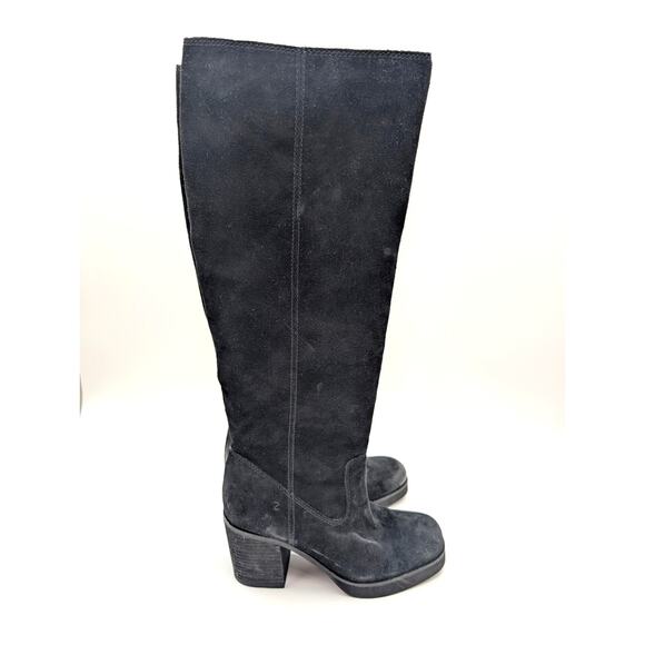 Zodiac Padma Wide Calf High Shaft Boots Round Toe Women's Black Size US7 EU38 - Picture 3 of 12